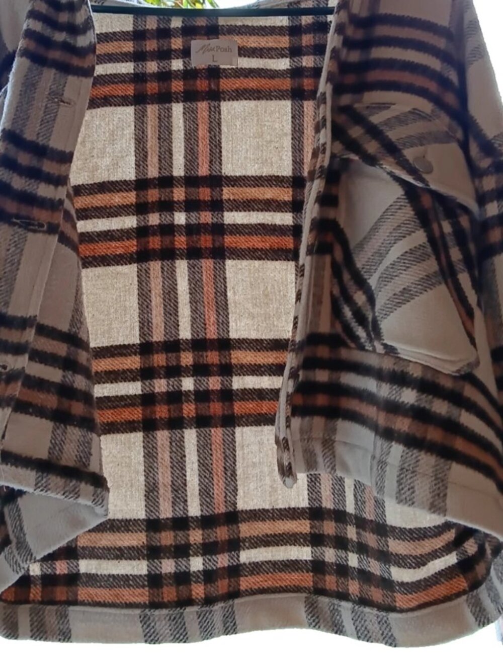 Miss Posh flannel jacket - large - super soft!!!